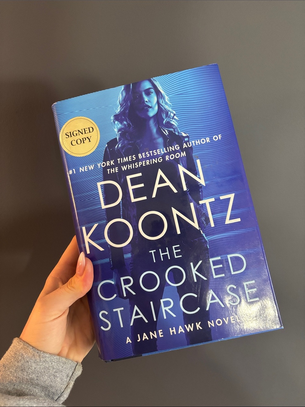 Dean Koontz "The Crooked Staircase" Signed Hardcover - Blue